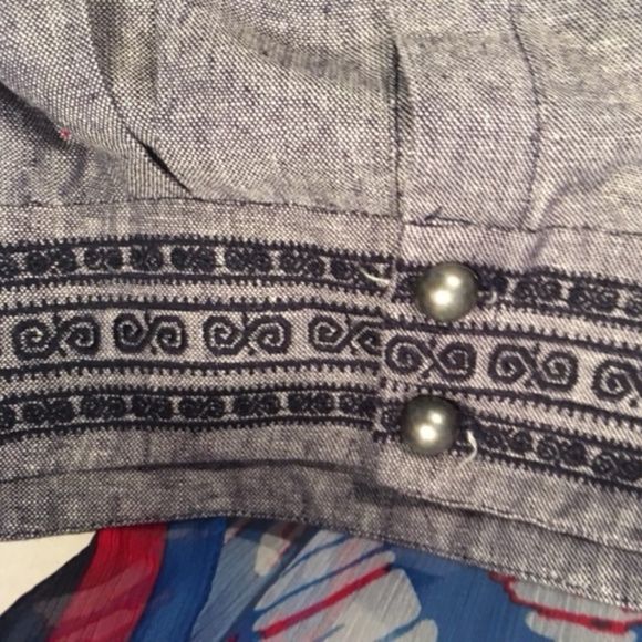 Mustard Seed Embroidered Short Skirt  Skirt New - Picture 3 of 5